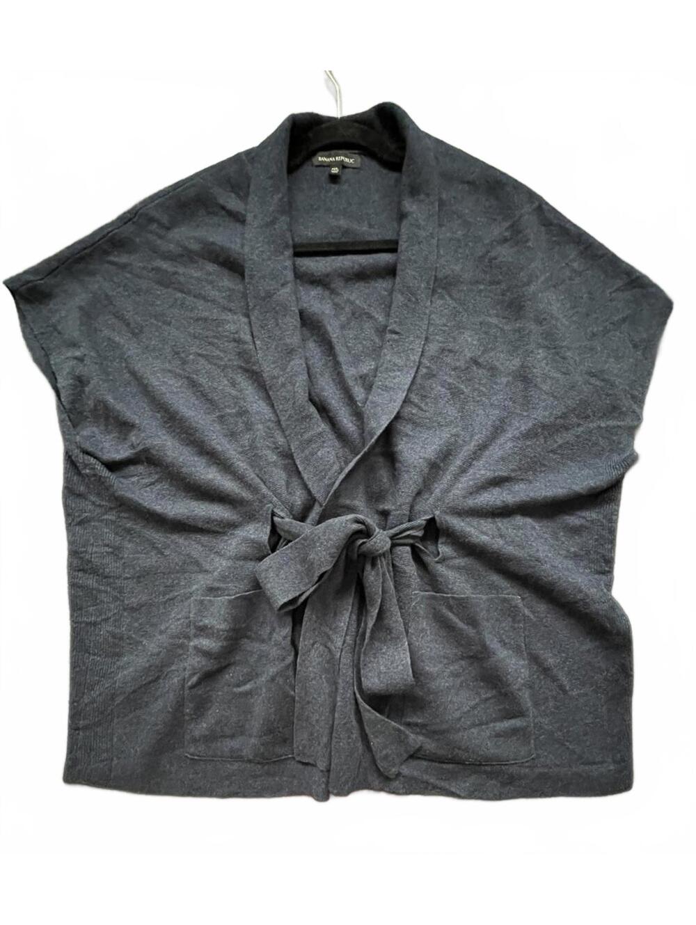 Banana‎ Republic Navy Blue Tie-Front Cardigan Sweater Medium